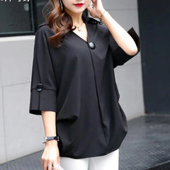 Ingvn - New Women's t-shirts Overweight Plus Size Women Clothing Summer Style Chiffon Shirt Top Tee Woman Tees Tops Oversize Women's t-shirt