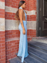 Halter Deep V Neck Sexy Maxi Dress For Women Elegant Fashion Lace Sleeveless Backless Ruched Bodycon Club Long Dress