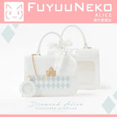 INGVN Cute Lolita Party Itabag Summer Kawaii Japanese Sweet Bow-knot Handbags for Women White PU Leather Messenger Bag