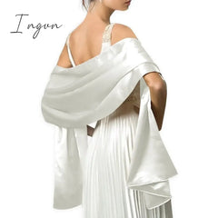 Ingvn - 16 Colors Shrugs For Women Evening Cape Dress Wraps Shawls 240*70Cm Satin Long Formal