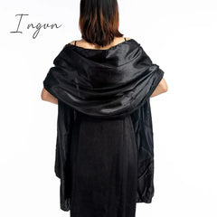 Ingvn - 16 Colors Shrugs For Women Evening Cape Dress Wraps Shawls 240*70Cm Satin Long Formal