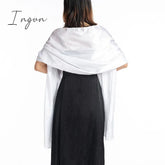 Ingvn - 16 Colors Shrugs For Women Evening Cape Dress Wraps Shawls 240*70Cm Satin Long Formal