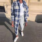 Ingvn - 2023 Trends Hot Sale Casual Autumn Women Commuter Pocket Jacket Elegant Double Breasted