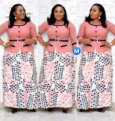 Ingvn - 2Xl-6Xl Plus Size Christmas Dress African Dresses For Women Clothing Winter Dashiki Robe
