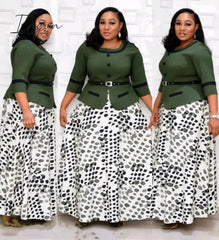 Ingvn - 2Xl-6Xl Plus Size Christmas Dress African Dresses For Women Clothing Winter Dashiki Robe