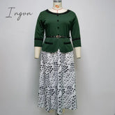 Ingvn - 2Xl-6Xl Plus Size Christmas Dress African Dresses For Women Clothing Winter Dashiki Robe