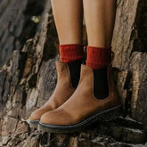 Ingvn - Artificial Leather Chelsea Boots Brown / 5
