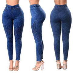 Ingvn - Autumn Winter Pants For Women High Waist Vintage Baggy Mom Jeans Korean Fashion Denim