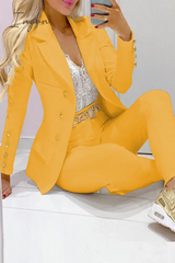 Ingvn - British Style Solid Patchwork Buckle Turn-Back Collar Two Pieces (Without Belt)(5 Colors)