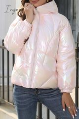 Ingvn - Casual Gradual Change Pocket Contrast Mandarin Collar Outerwear(4 Colors) Outerwear/Blazer