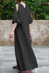 Ingvn - Casual Simplicity Solid Color O Neck Dresses(3 Colors) Dresses/Casual Dresses