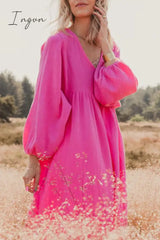 Ingvn - Casual Simplicity Solid Patchwork A Line Dresses(3 Colors) Dresses/Casual Dresses