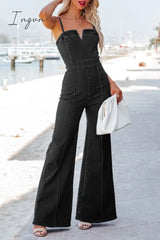 Ingvn - Casual Simplicity Solid Patchwork Regular Jumpsuits & Rompers/Jumpsuits