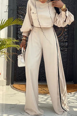 Ingvn - Casual Solid Patchwork Pocket Half A Turtleneck Long Sleeve Two Pieces Pieces/Two-Piece