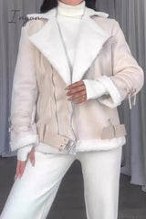 Ingvn - Casual Solid Patchwork Polo Collar Outerwear Outerwear/Blazer & Suits &Jacket