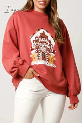 Ingvn - Casual Solid Sequins O Neck Tops Tops/Sweats & Hoodies
