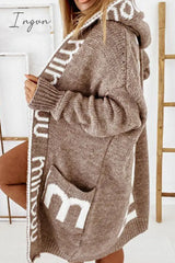 Ingvn - Casual Street Print Patchwork Hooded Collar Outerwear(3 Colors) Outerwear/Coats & Cardigan