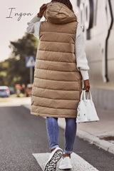 Ingvn - Casual Street Solid Zipper Mandarin Collar Tops Tops/Vests & Waistcoats