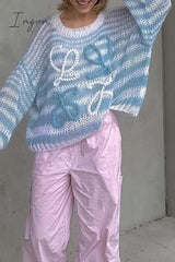 Ingvn - Casual Striped Patchwork O Neck Tops Tops/Sweaters & Cardigans