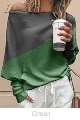 Ingvn - Comfy Off-Shoulder T-Shirt(5 Colors) S / Green Tops