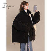 Ingvn - Corduroy Coat Women Clothing High Street Fashion Lamb Wool Winter Clothes Jacket Loose
