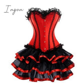 Ingvn - Corset Womenโs Corsets Trachtenmieder Christmas Halloween Wedding Party Birthday Plus