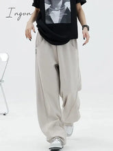 Ingvn - Fashion Bf Oversize Sweatpants Streetwear High Waist Women Loose Y2K Wide Leg Pants Korean