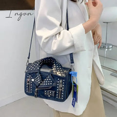 Ingvn - Fashion Jacket Design Crossbody Bag Rivet Clothes Shape Women Handbag Purse Brand Designer