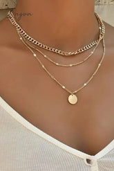 Ingvn - Fashion Simplicity Solid Necklaces Accessories Gold / One Size Accessories/Necklaces