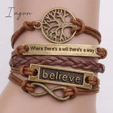 Ingvn - Fashion Vintage Patchwork Bracelets Accessories Brown / One Size Accessories/Bracelets