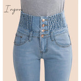 Ingvn - Fashion Women Denim Pants Elastic High Waist Skinny Stretch Jean Female Spring/Autumn Jeans