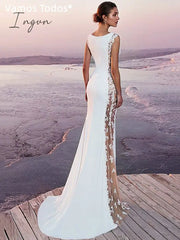 Ingvn - Floor Length Long Dresses For Women Party Wedding Evening Clothes Sleeveless Vintage