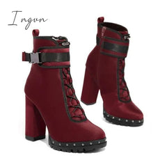Ingvn - High Heel Comfy Boots