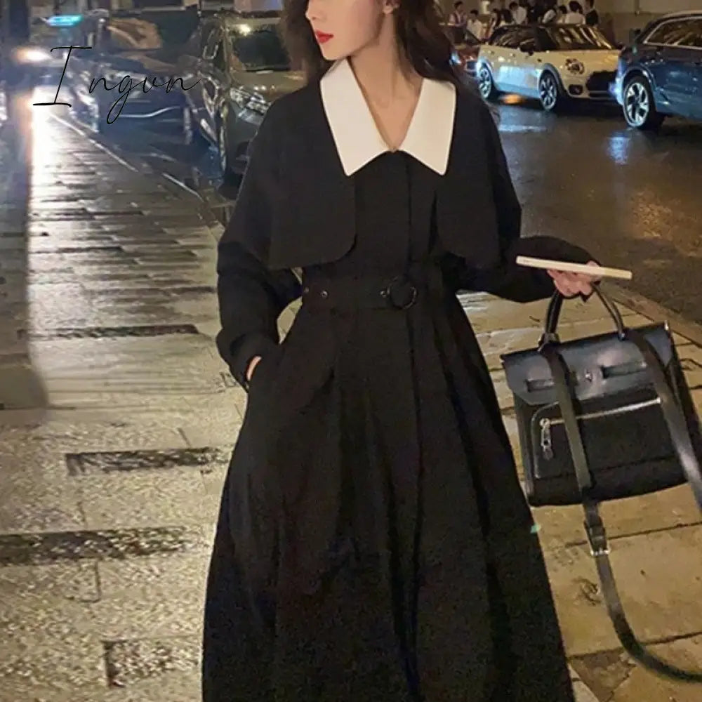 Ingvn - High Quality Plaid Women Shirt New Autumn Office Lady Button Turn Down Collar Popular All -