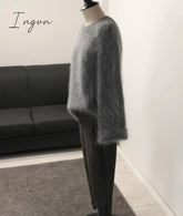 Ingvn - High Quality Winter Outfits Aesthetic New Winter Women’s Thickened Round - Neck Mohair