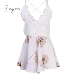 Ingvn - Holiday Summer Ladies Sexy V-Neck Sleeveless Jumpsuit Women Backless Bodycon Party Playsuit