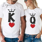 Ingvn - Hot Sell Short Sleeve Women New Summer Top White T Shirts Chic Couple Clothes Harajuku Men