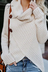 Ingvn - Irregular Winter Shawl Coat(6 Colors) S / White Tops