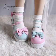 Ingvn - Japanese Design Cat Paw Cosplay Lolita Sweet Girls Shoes Jk Platform Anime Big Size 34-41