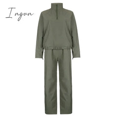Ingvn - Joggers Baggy Wide Leg Sweatpants Sets Loose Drawstring Low Waist Streetwear Cargo Pants