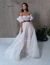 Ingvn - Ladies Lace Sexy Tube Top Evening Dress White / S