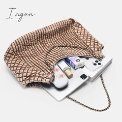 Ingvn - Large Capacity Tote Bags For Women Luxury Designer Handbags And Purses 2024 New In Denim