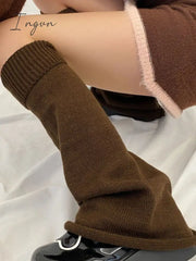 Ingvn - Leisure Fashion Knitting Solid Color Flared Leg Warmers Accessories Warmers