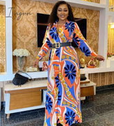 Ingvn - Long Maxi Dress African Dresses For Women Dashiki Plus Size Ladies Traditional Clothing