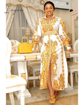 Ingvn - Long Maxi Dress African Dresses For Women Dashiki Plus Size Ladies Traditional Clothing