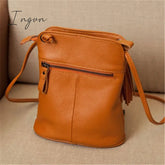Ingvn - New Cross Body Cell Phone Purses Vintage Bag Women Small Shoulder Genuine Leather Softness