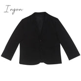 Ingvn - New Fashion Solid Color Lapel Blazer Women Elegant Vintage Casual Loose Temperament Coat