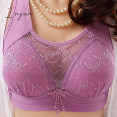 Ingvn - New No Rims Women Bras Seamless Lace Tube Top Anti - Glare Breathable Comfort Large Cup