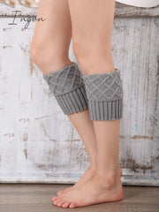 Ingvn - Original Creation Keep Warm Jacquard Solid Color Leg Warmers Accessories Warmers