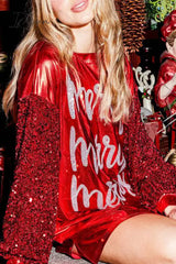 Ingvn - Party Solid Sequins O Neck One Step Skirt Dresses Dresses/Party